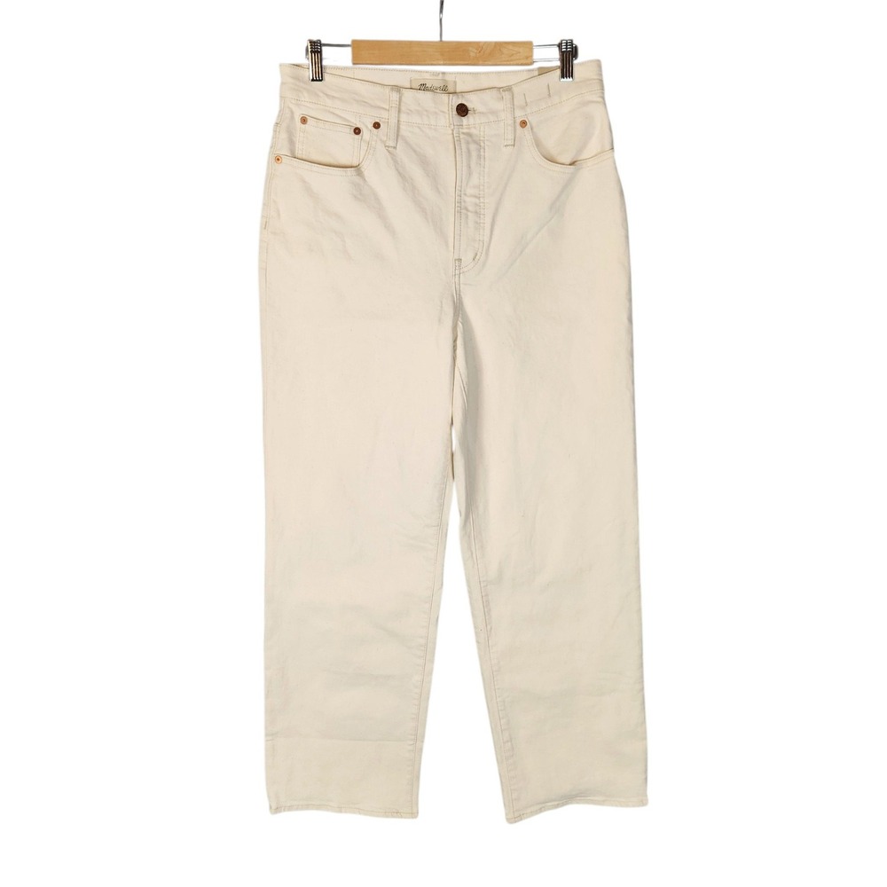 Madewell The Perfect Vintage Wide-Leg Jean Women's 30 Cream NWT